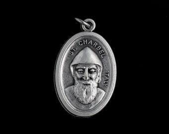 St. Charbel Makhlouf Medal - Patron of Lebanon Saint Sharbel Maklouf - Made in Italy