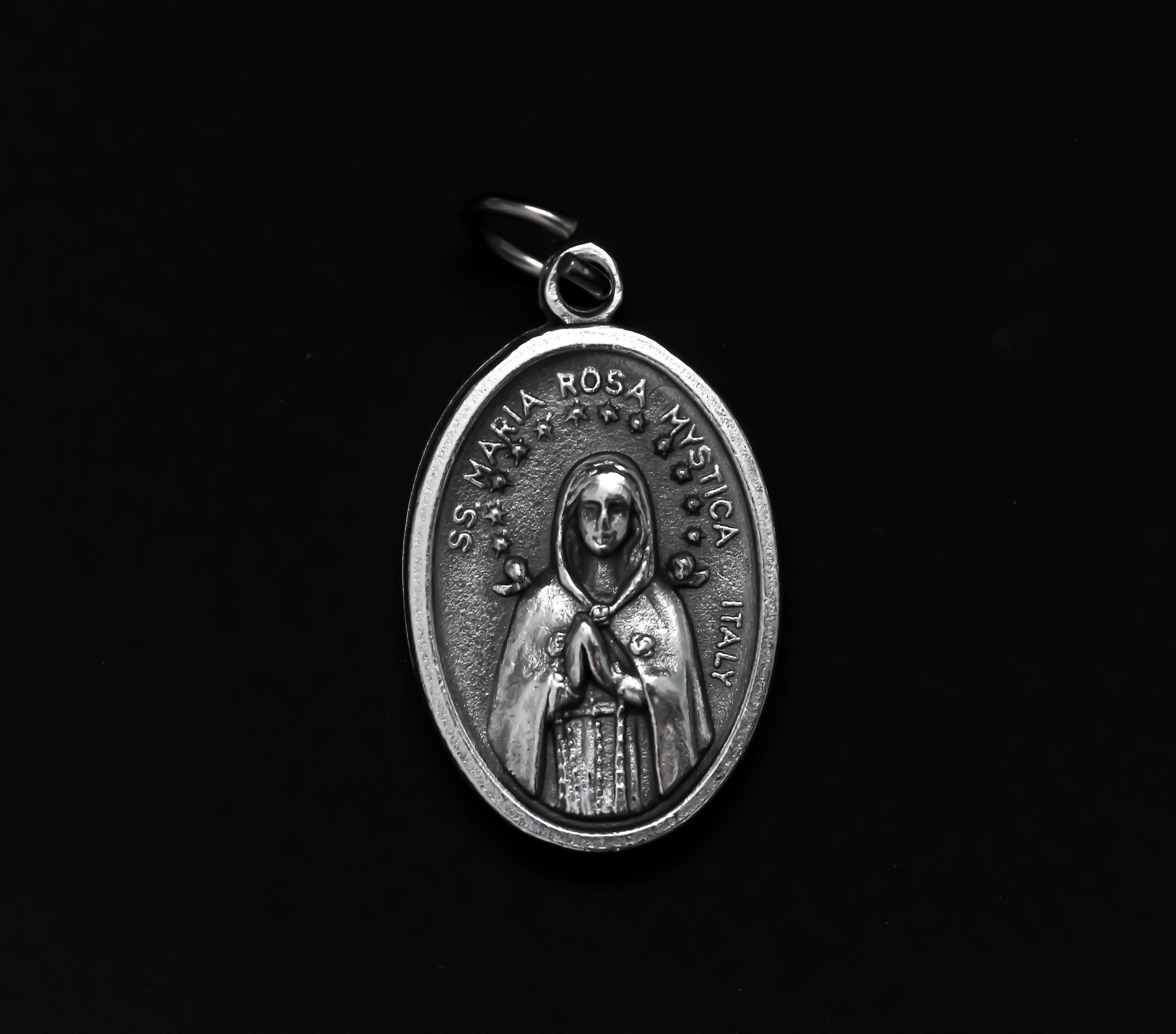 Our Lady Maria, Rosa Mystica Medal - Mystical Rose Marian Devotion - Made in Italy