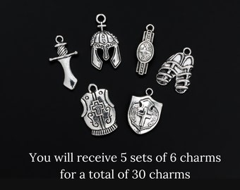 5 Armor of God-bedelsets van 6 stuks - Efeziërs 6:11 Be Strong in the Lord Spiritual Battle Armor (5 sets)