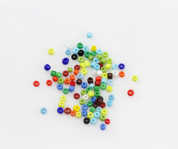 Cuenta De Vidrio En Formas Mixtas Tallas Y Colores 300gr Aprox Diam Int