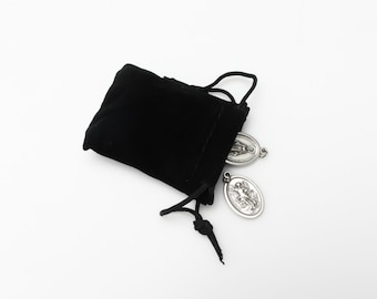 Black Velvet Pouches 2.5" x 2" Drawstring Bags for Jewelry Gifts or Storage - 5, 10, 25, or 50 packs