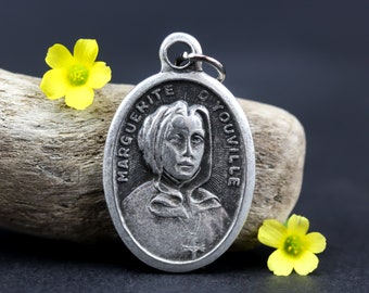 Saint Marguerite D'Youville Medal - Patron of Widows, Difficult Marriages, and the Death of Young Children - Made in Italy