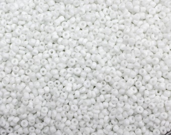 1600 pcs rocaille glass seed beads Opaque 2mm Bicolour Black White 20g approx 