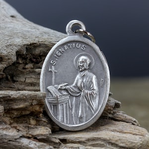 Saint Ignatius of Loyola Religious Medal - Patron Saint of Military Wounded Veterans Soldiers - Made in Italy