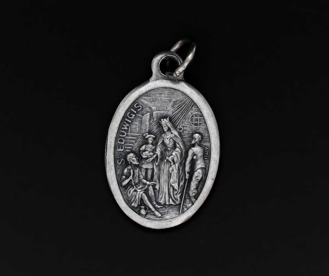 Saint Hedwig of Silesia Medal in Spanish Santa Eduvigis Patron of