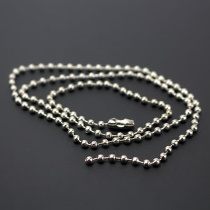 Iron Ball Chain Necklace with Connector Clasp - Choose Your Length