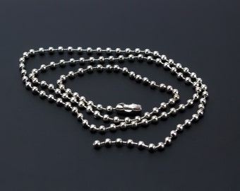 Stainless Steel Ball Chain Necklace with Connector - Tarnish Resistant - Choose Your Length