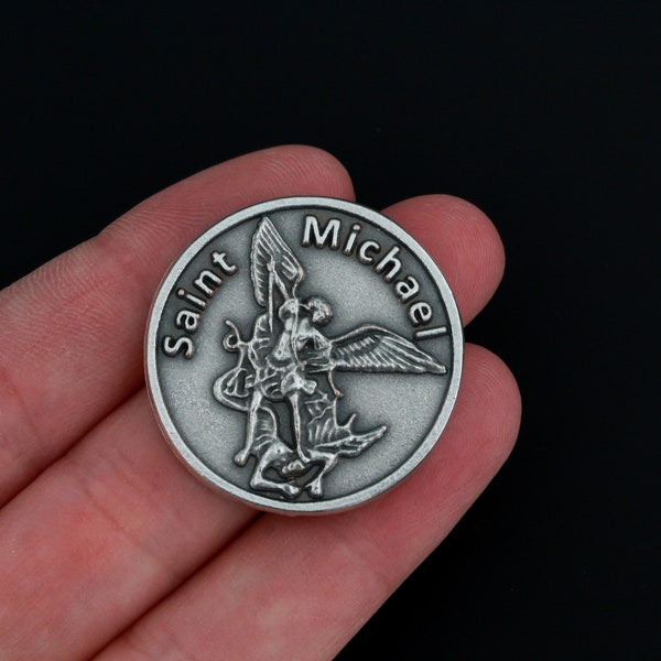 St. Michael the Archangel Pocket Token - Protect Us Champion of Justice, Healer of the Sick, and Guardian of the Church