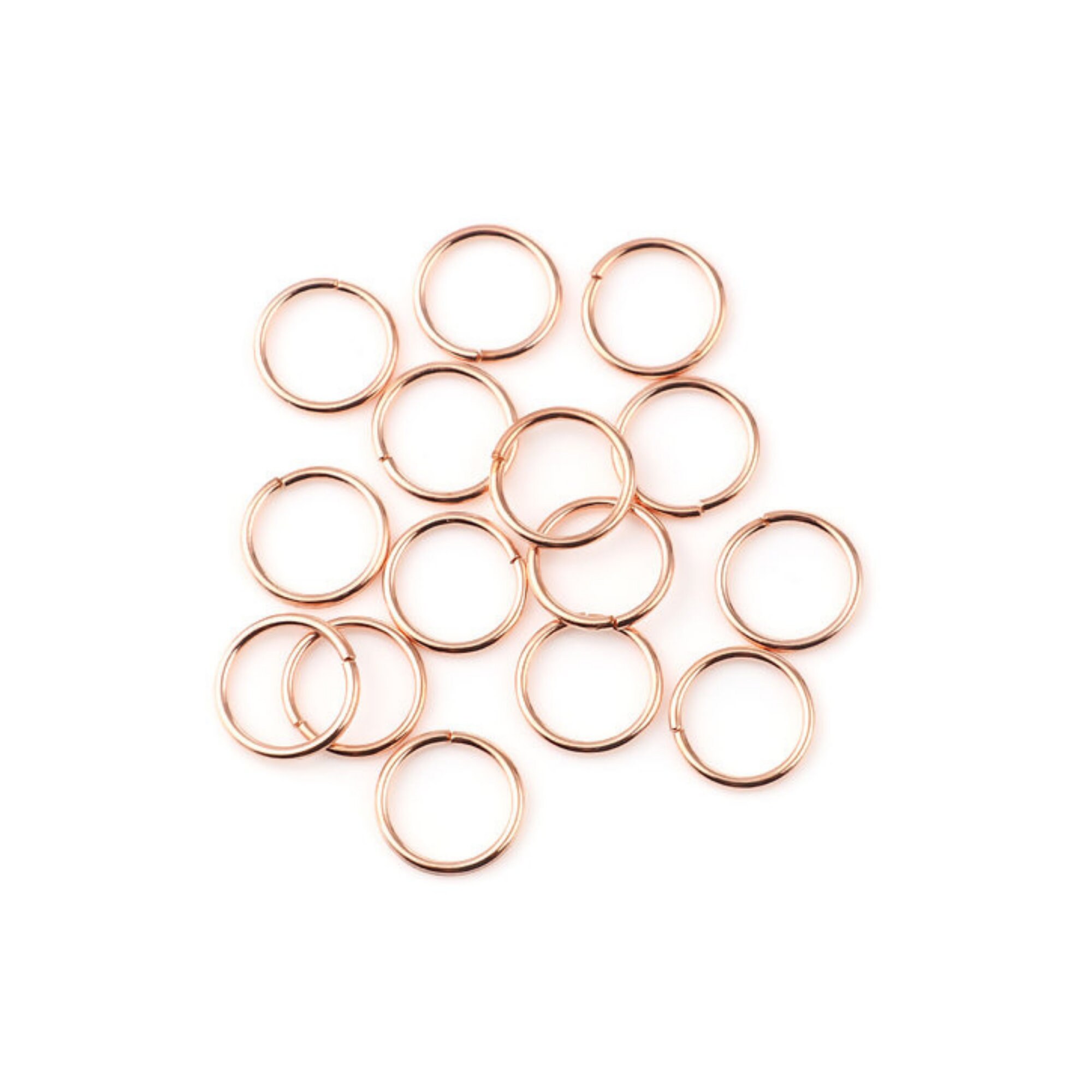 6 Size Rose Gold Iron Jump Rings 1250pcs Jump Lock Rings O Rings Connectors  with Open Tool for Jewelry Making Supplies and Necklace Repair (4mm 5mm 6mm  7mm 8mm 10mm) 