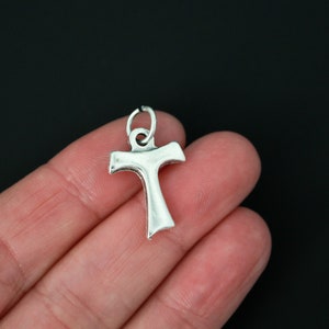 Cruz Franciscana TAU - 13/16 pulgadas de largo, Medalla Tau de San Francisco hecha en Italia