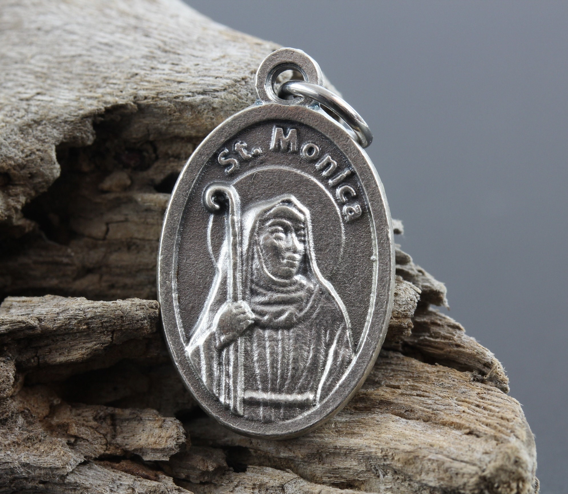 Saint Monica Medal Patron of Alcoholics Marital Problems Etsy