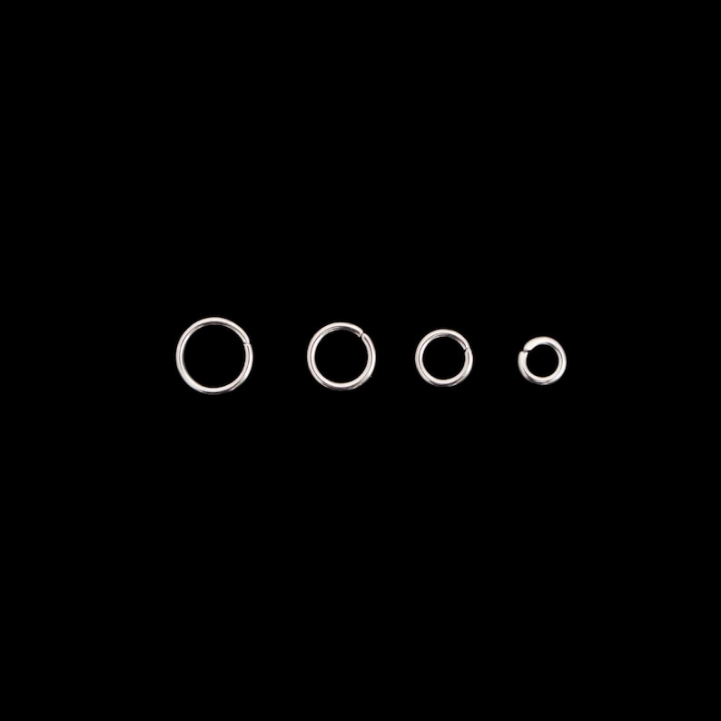 18 Gauge Stainless Steel Jump Rings - 100pcs Available in 5mm, 6mm, 7mm ...
