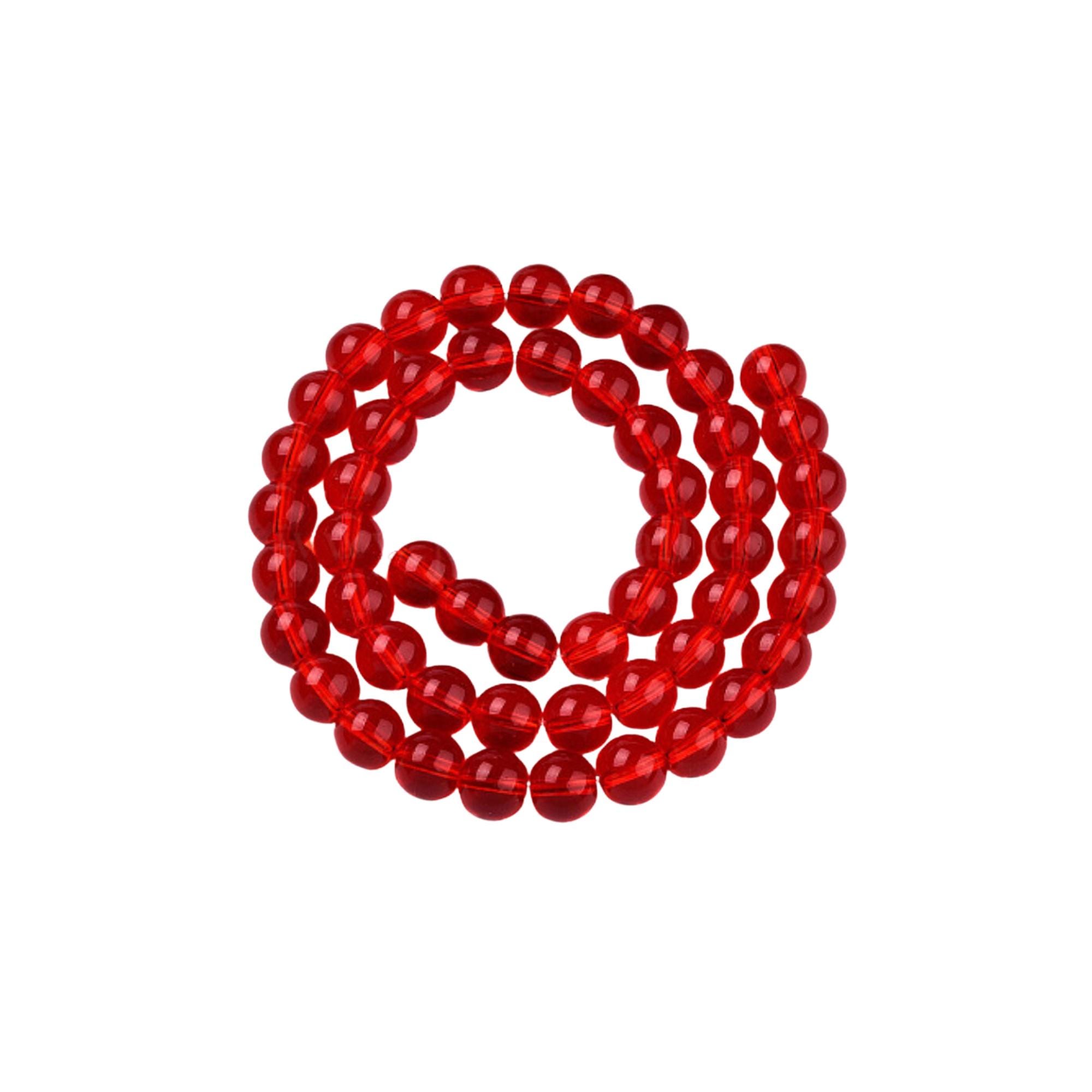 Red Transparent Glass Beads 8mm Round, Hole is 1.5mm - 60 Beads - Etsy