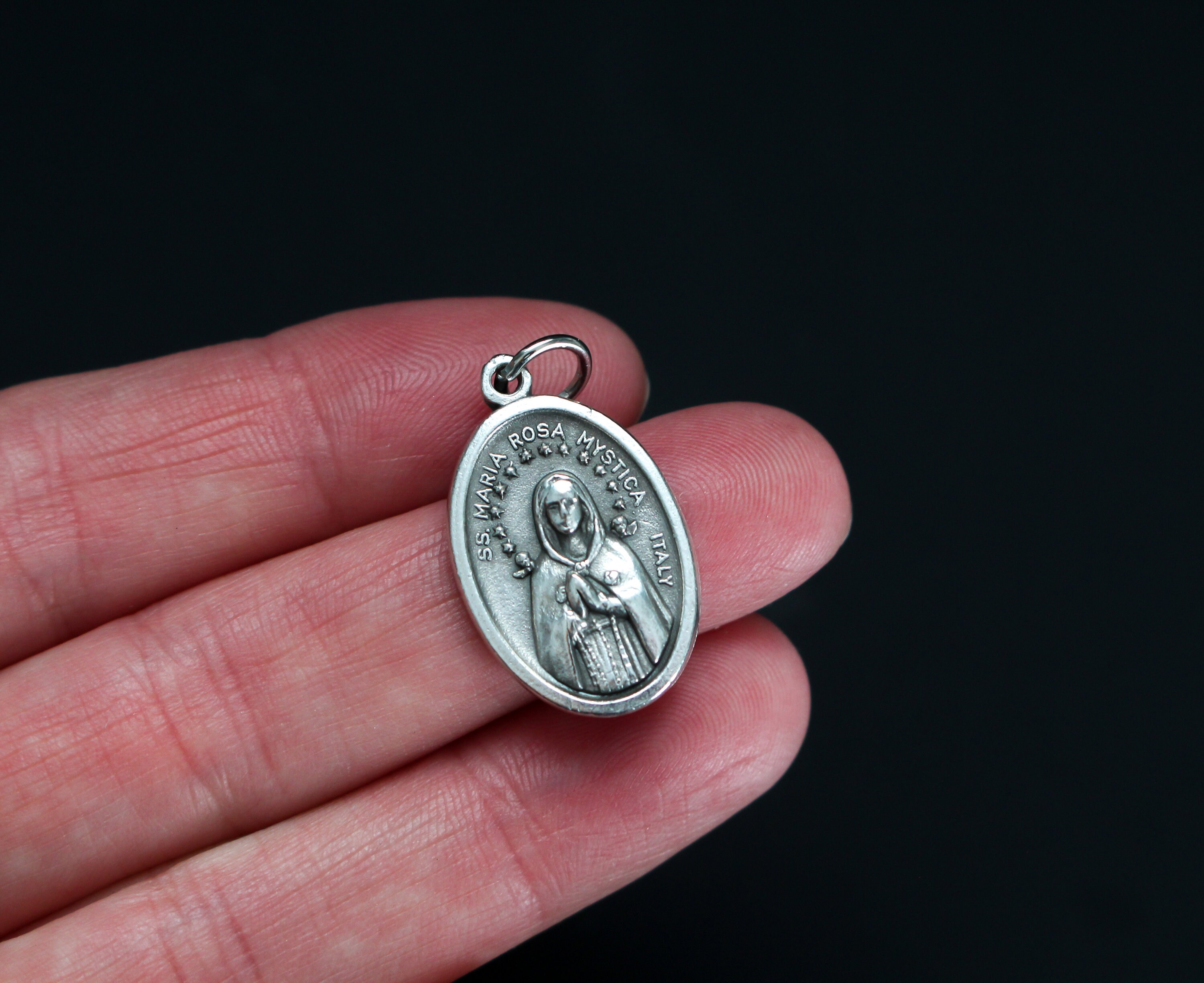 ◇◇ロザマリア ROSA MARIA◇◇【バングル】 Our Lady Maria, Rosa Mystica Medal - Mystical Rose Marian Devotion