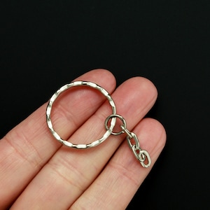 Keychain Rings, Key Rings, Golden Tone 50mm X 20mm, Split Ring, Curb Chain,  Bag Charm, Key Chain for Pom Pom, Key Ring, Pendant, Jewelry 