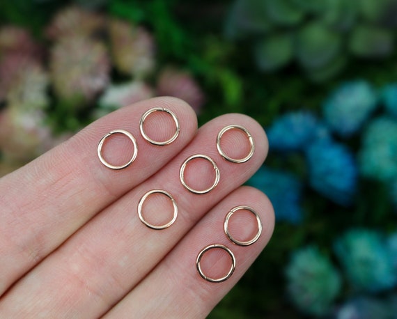 Buy 8mm Rose Gold Jump Rings 19 Gauge Iron Based Alloy 100pcs 8mm