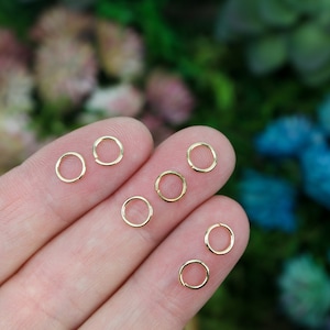 6mm Light Gold Jump Rings 21 Gauge Iron Base - 100pcs 6mm x 0.7mm