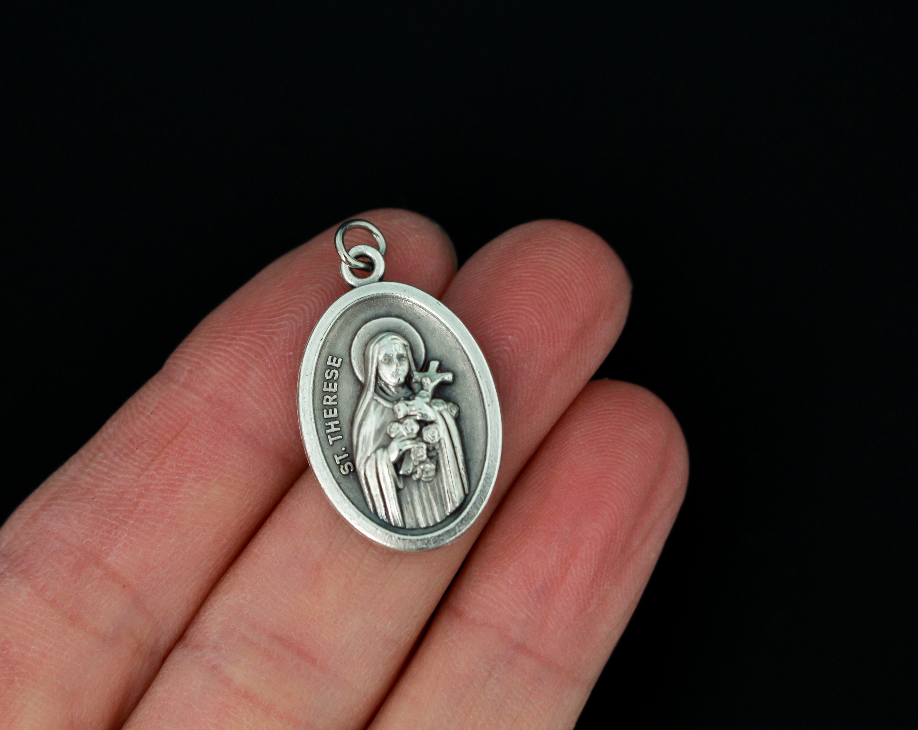 Saint Therese of Lisieux Medal, Little Flower of Jesus - Patron of