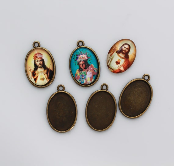 Anyasen 35 Pieces Pendentif Plateaux Supports Pendentif En