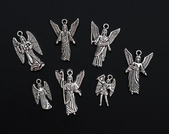 Set de 7 amuletos de los Arcángeles - Los Siete Celestiales: Miguel, Gabriel, Rafael, Uriel, Jofiel, Chamuel, Zadkiel - Set de 7 piezas