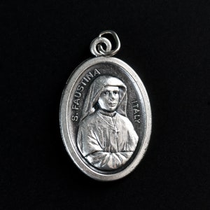 Saint Maria Faustina Kowalska of the Blessed Sacrament Medal - Apostle of Divine Mercy - Made in Italy