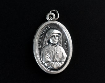 Saint Maria Faustina Kowalska of the Blessed Sacrament Medal - Apostle of Divine Mercy - Made in Italy