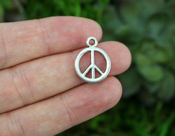 Small Peace Symbol Charm