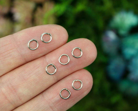 5mm Silver Jump Rings 21 Gauge Iron Based Alloy 100pcs 5mm X 0.7mm 