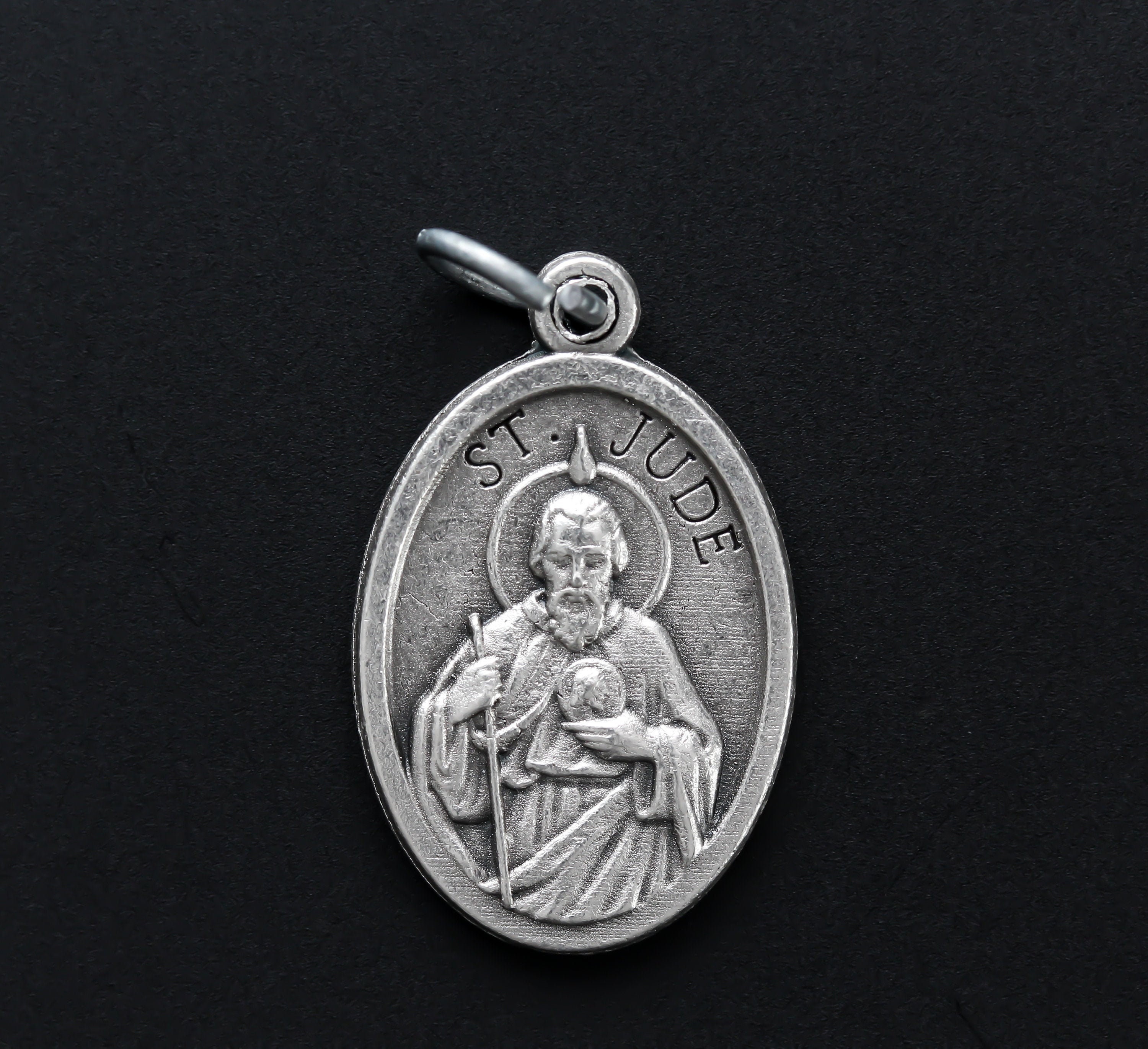Saint Jude Religious Prayer Medal Patron Saint of Lost - Etsy
