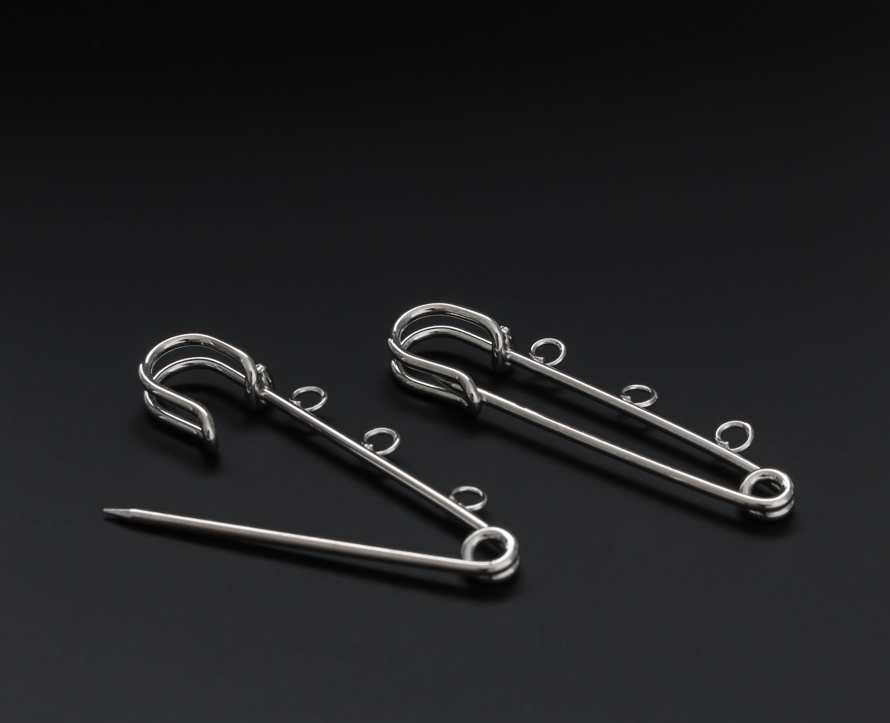 Coilless Safety Pins, 3/4 Inch, Silver-Tone Metal (100 Pieces)