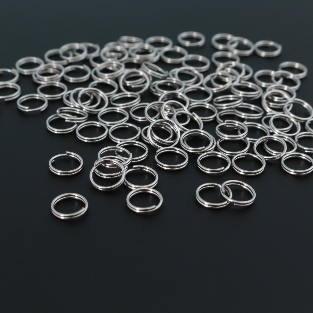 7mm Split Jump Rings - Stainless Steel Double Loop Rings, 100pcs - Etsy