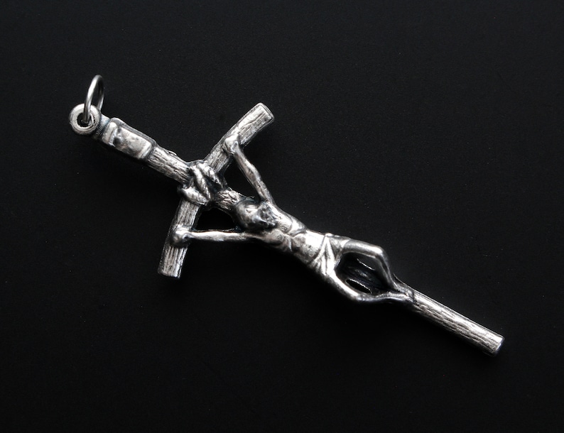Italian Papal Crucifix Pendant of Pope Saint John Paul II - Manzu's ...