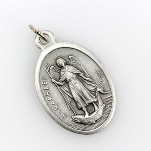 Saint Raphael Archangel medal Patron of nurses, doctors, and bodily-ills Divine Healer of physical ailments and emotional distress image 4