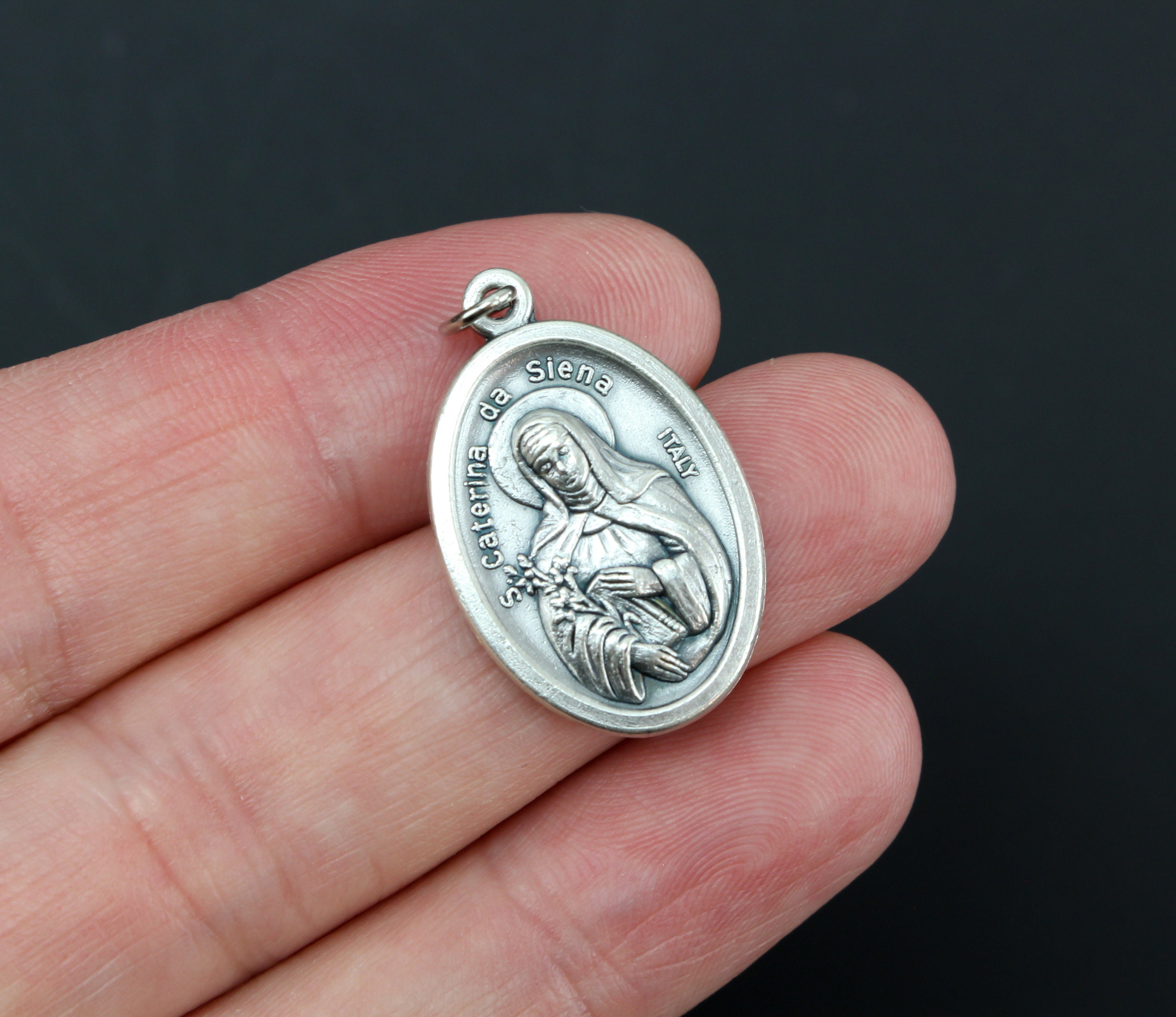 thumbnail image 2 of St. Catherine Siena Medal - 3D Model By Chtazi 2 of 10