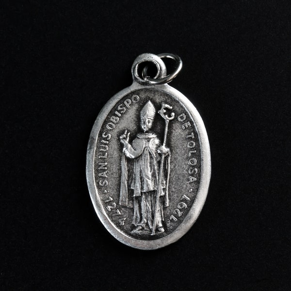 Saint Louis of Toulouse Medal - Patron of the Mission San Luis Obispo de Tolosa - Made in Italy