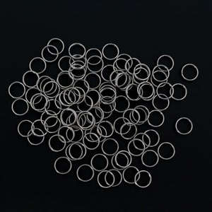 8mm Split Jump Rings - Stainless Steel Double Loop Rings, 100pcs image 3