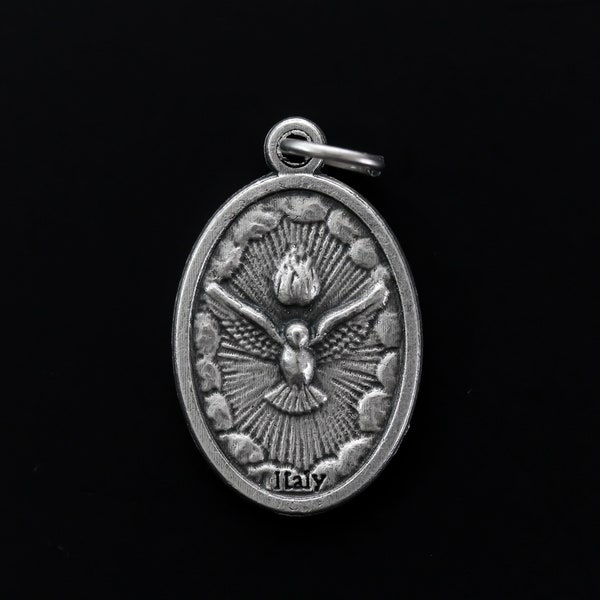 Come Holy Spirit Medal - Peace Dove Jesus Baptism Symbol - Made in Italy