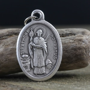 Saint Raymond Nonnatus-medaille Beschermheer van zwangere vrouwen, bevallingen en pasgeboren baby's