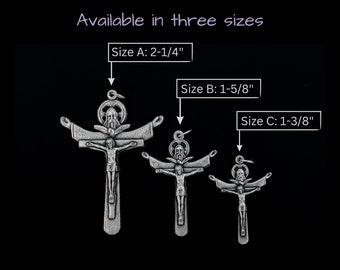 Tertium Millennium Holy Trinity Crucifix Cross - Father, Son, Holy Ghost - Available in 3 Sizes