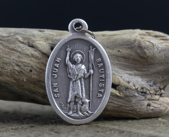 St Rita Italiano Tono Plateado Ox 1/" Medalla