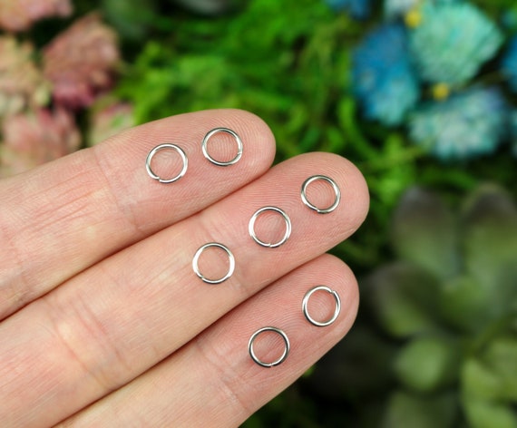 6mm Silver Jump Rings 20 Gauge Stainless Steel 100pcs 6mm X 0.8mm