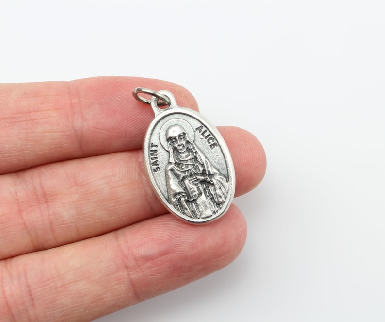 Saint Alice of Schaerbeek Medal - Patron of the Blind and Paralyzed ...