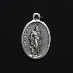 St. Florian Medal - Patron Saint of Fire Fighters and Chimney Sweeps - Made in Italy