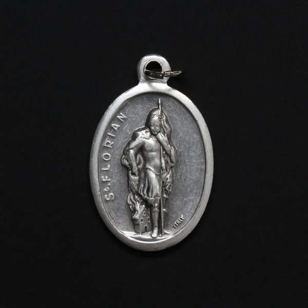 St. Florian Medal - Patron Saint of Fire Fighters and Chimney Sweeps - Made in Italy