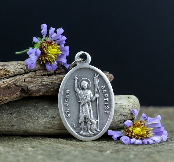 Saint John The Baptist Medal Patron Of Spasms Seizures And - Saint John The Baptist Pendant Meaning Saint John The Baptist Medal Patron Of Spasms Seizures And - Saint John The Baptist Pendant Meaning