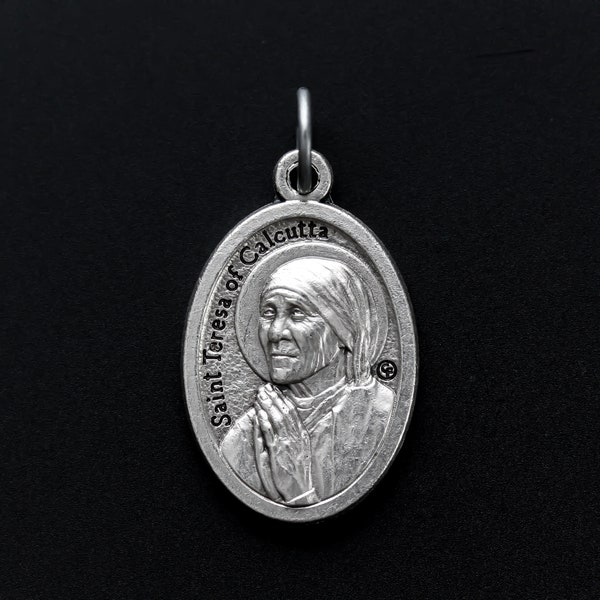 Saint Teresa of Calcutta Pray for Us Religious Medal - Mother Teresa - Patron of World Youth Day - Made in Italy