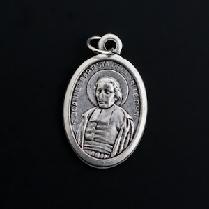 Medalla de San Juan Bautista de La Salle - Patrón de educadores, directores de escuelas y maestros - Fabricada en Italia