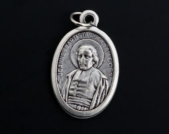 Saint Johannes Baptiste De La Salle Medal - Patron of Educators, School Principals, Teachers - Made in Italy