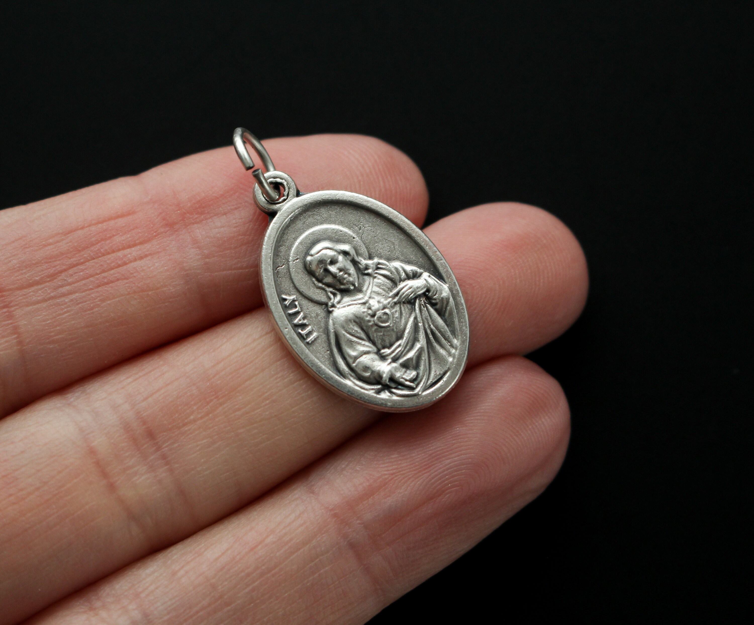 Sacred Heart of Jesus With Our Lady of Mount Carmel Scapular Medal ...