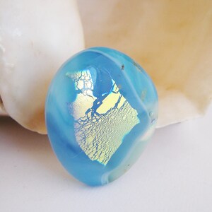 CARIBBEAN Statement Ring Fused Glass